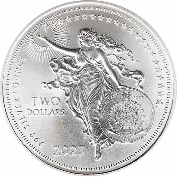 Niue. 2 Dollars 2023