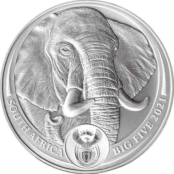 The republic of south africa 5 rand 2021
